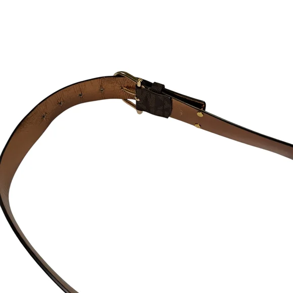 MICHAEL Michael Kors Brown Belt with Gold Buckle - Picture 4 of 5